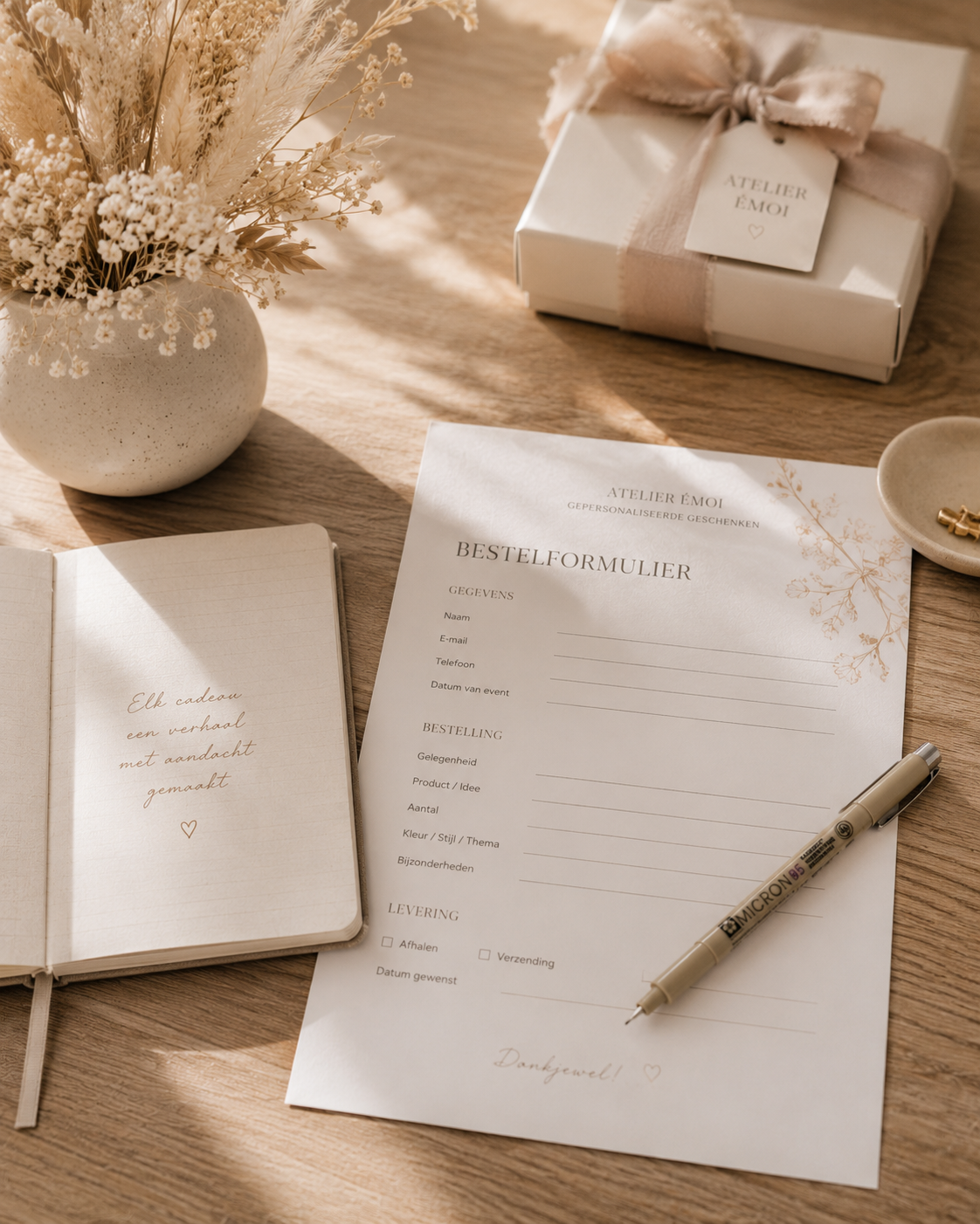 Gepersonaliseerd pakket van Atelier Émoi