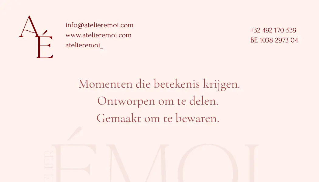 Bedrijfsgeschenken & zakelijke events bij Atelier Émoi