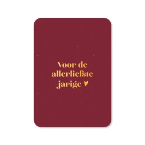 Voor de allerliefste jarige